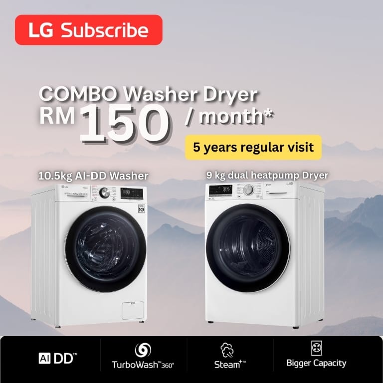 New Washer Dryer Combo LGsubscribe Promotion - May 2026